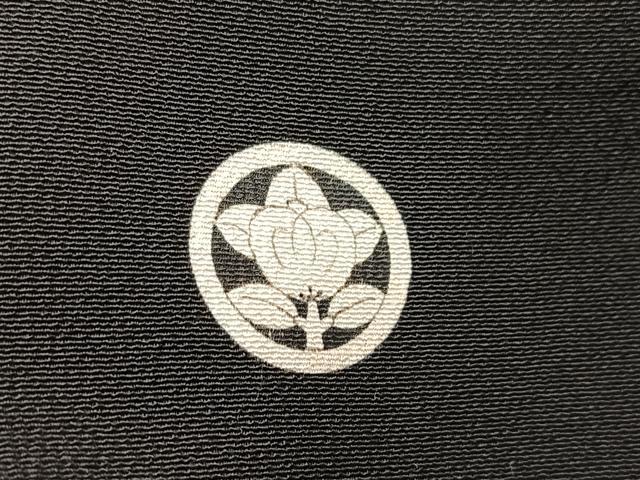 平和屋着物■豪華黒留袖 駒刺繍 道長舞蝶草葉文 金彩 正絹 逸品 BAAW2746yc