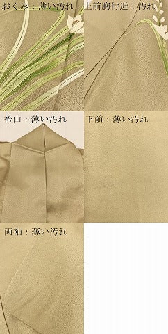 平和屋着物■訪問着 草花文 利休色 金彩 正絹 逸品 BAAW2765yc