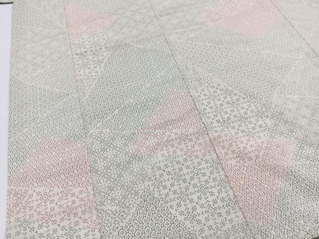 平和屋着物■上質な紬 切嵌文 正絹 逸品 BAAW2799yc