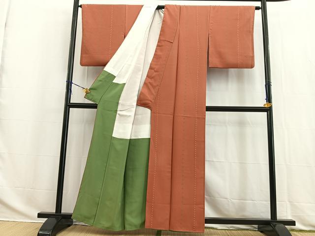 平和屋着物■上質な小紋 花間道 正絹 逸品 BAAW2829yc