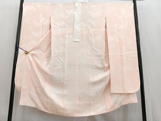 平和屋着物●振袖用長襦袢 舞桜文 正絹 逸品 BAAW2860yc
