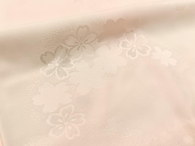 平和屋着物●振袖用長襦袢 舞桜文 正絹 逸品 BAAW2860yc