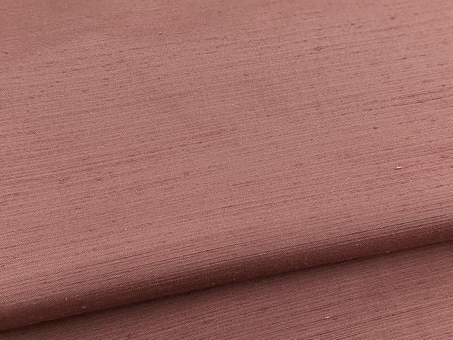 平和屋着物■上質な紬 蘇芳香色 正絹 逸品 BAAW2864yc