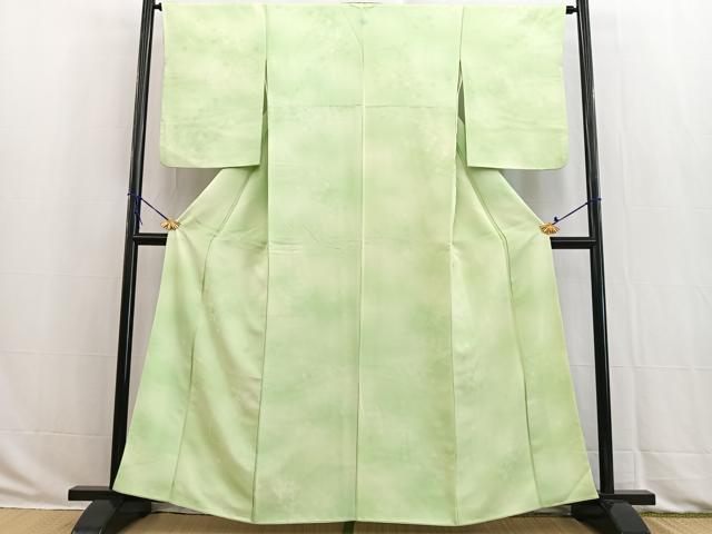 平和屋着物■上質な小紋 舞花文 暈し染め 正絹 逸品 BAAW293yc