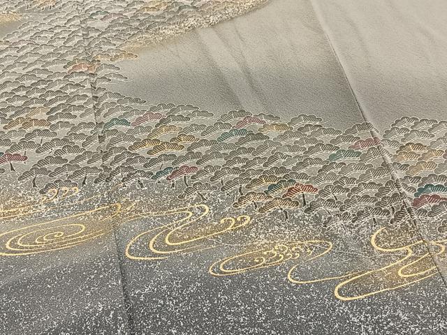 平和屋着物■訪問着 浜松文 暈し染め 金彩 正絹 逸品 BAAW2936yc