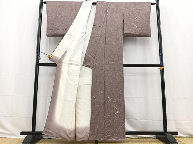 平和屋着物■訪問着 扇文 たたき染め 正絹 逸品 BAAW2947yc