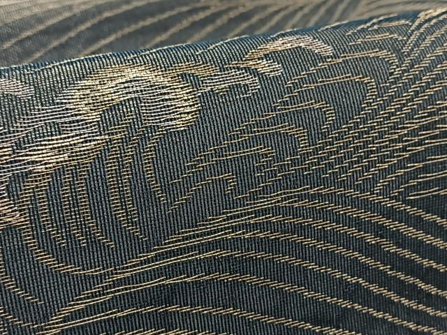 平和屋着物*夏物 六通柄袋帯 立波文 金銀糸 正絹 逸品 BAAW2958yc