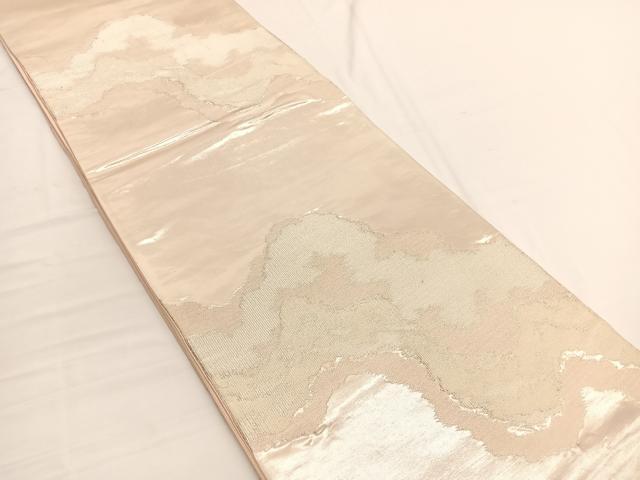 平和屋着物◎六通柄袋帯 錦彩つづれ 瑞雲 銀糸 正絹 逸品 BAAW3015hv