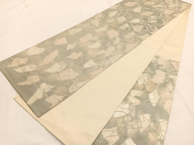 平和屋着物◎六通柄袋帯 飛鶴文 金銀糸 引箔 正絹 逸品 BAAW3227hv