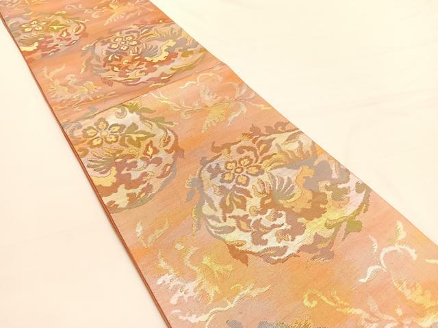 平和屋着物◎六通柄袋帯 花喰い鳳凰 金銀糸 引箔 正絹 逸品 BAAW3280hv