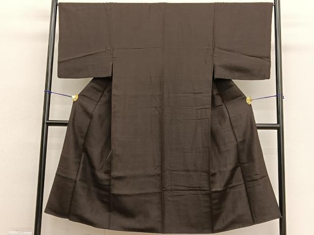 平和屋着物■男性 紬 格子 正絹 逸品 BAAW3367hv