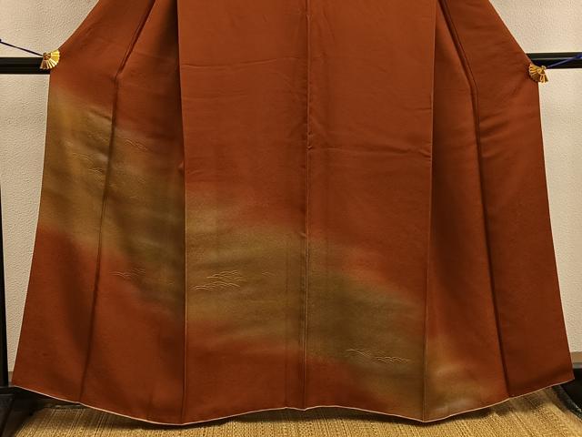 平和屋着物■訪問着 流水文 暈し染め 正絹 逸品 BAAW3421mz