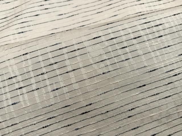 平和屋着物●上質な紬 横段文 正絹 逸品 BAAW3434mz