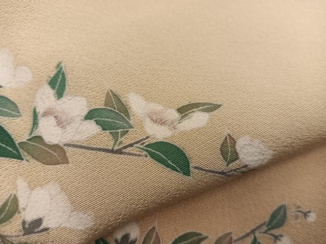 平和屋着物●訪問着 友禅 作家物 枝花文 暈し染め 正絹 逸品 BAAW3441mz