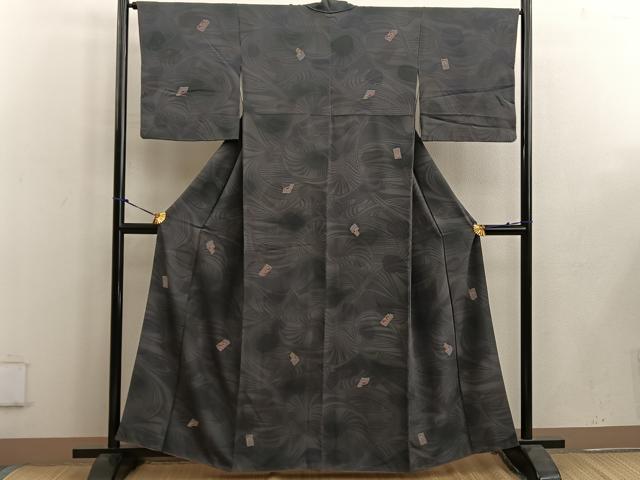 平和屋着物●創業460年・千總 小紋 幾何学文様 正絹 逸品 BAAW3445mz