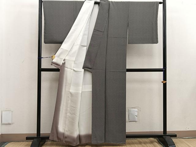平和屋着物●江戸小紋 角通し 正絹 逸品 未使用 BAAW3447mz