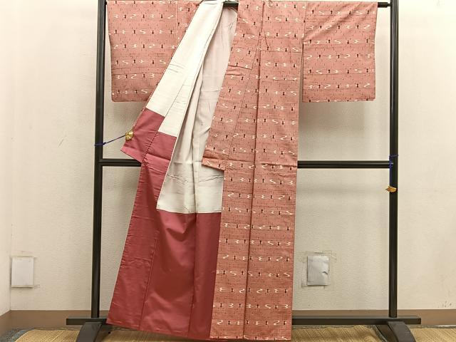 平和屋着物●上質な紬 本場琉球絣 正絹 逸品 BAAW3472mz