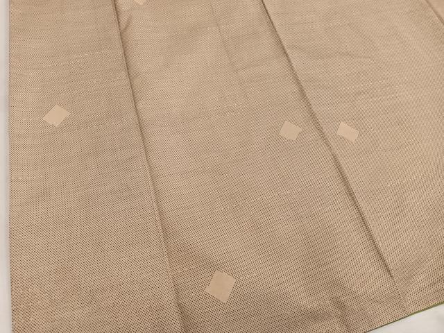 平和屋着物●本場大島紬 丸宮織物謹製 9マルキ 草木染 幾何学文様 証紙付き 正絹 逸品 BAAW3478mz