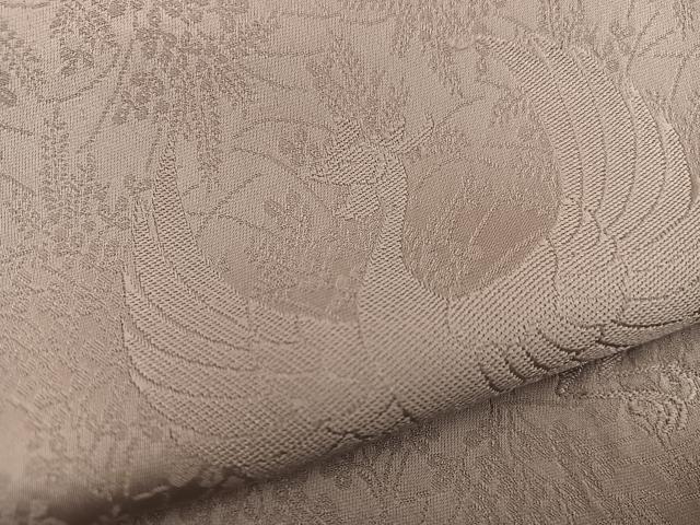 平和屋着物●豪華色留袖 鳳凰花地紋 水柿色 正絹 逸品 BAAW3497mz