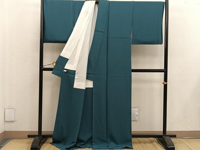 平和屋着物●上質な色無地 虫襖色 正絹 逸品 未使用 BAAW3507mz