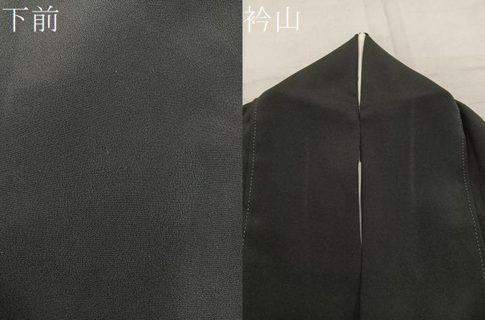平和屋着物●豪華黒留袖 友禅 作家物 尾長鳥花文 正絹 逸品 BAAW3511mz