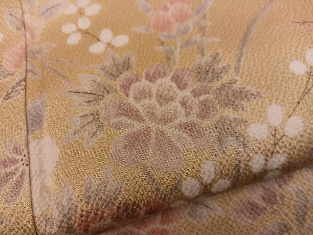 平和屋着物●上質な小紋 枝椿花文 正絹 逸品 BAAW3512mz