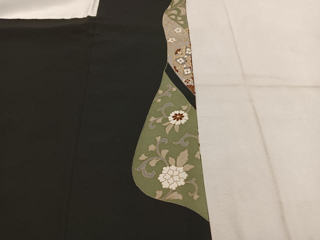 平和屋着物●豪華黒留袖 作家物 駒刺繍 花鳥文 暈し染め 金彩 正絹 逸品 BAAW3524mz
