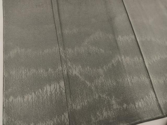 平和屋着物●上質な色無地 樹林地紋 利休色 正絹 逸品 未使用 BAAW3528mz