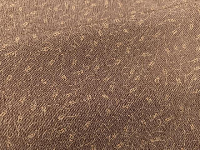 平和屋着物▽上質な小紋 単衣 草葉文 正絹 逸品 BAAW3534mz