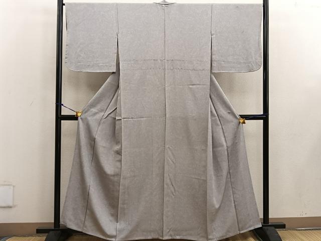 平和屋着物▽上質な小紋 単衣 墨流し文様 正絹 逸品 BAAW3543mz
