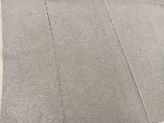 平和屋着物▽上質な小紋 単衣 墨流し文様 正絹 逸品 BAAW3543mz