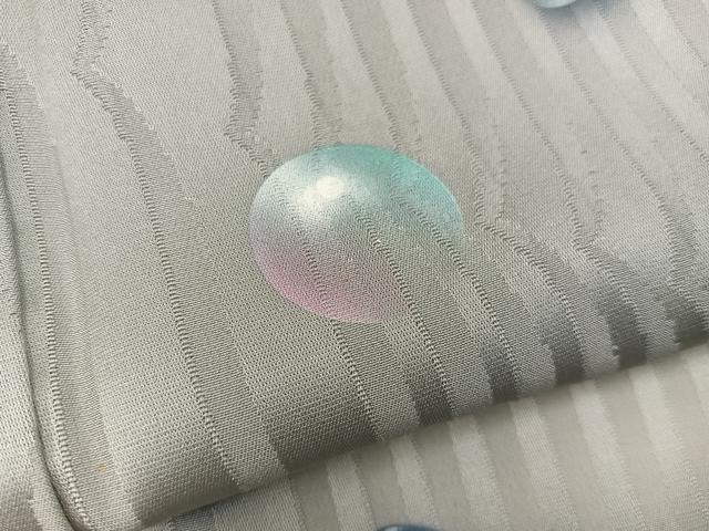 平和屋着物▽訪問着 単衣 手描き 水玉 暈し染め 正絹 逸品 BAAW3562mz