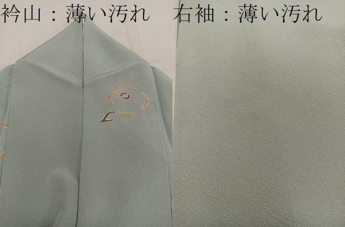 平和屋着物■上質な小紋 草花文 正絹 逸品 BAAW3591mz