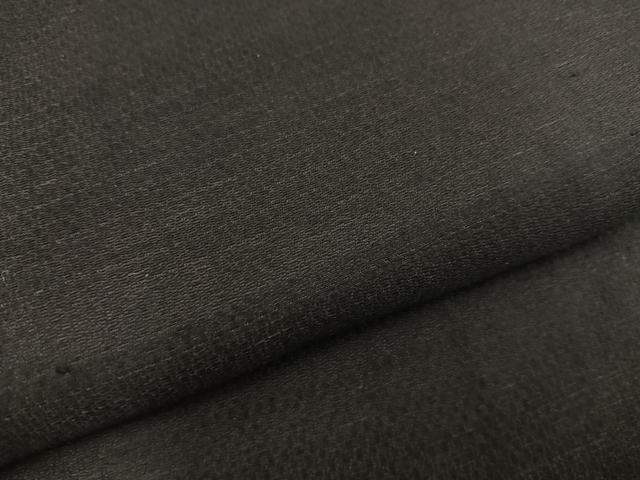 平和屋着物●上質な色無地 濡羽色 正絹 逸品 BAAW3626mz