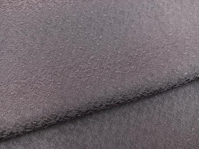 平和屋着物●上質な色無地 葡萄鼠色 正絹 逸品 BAAW3651mz