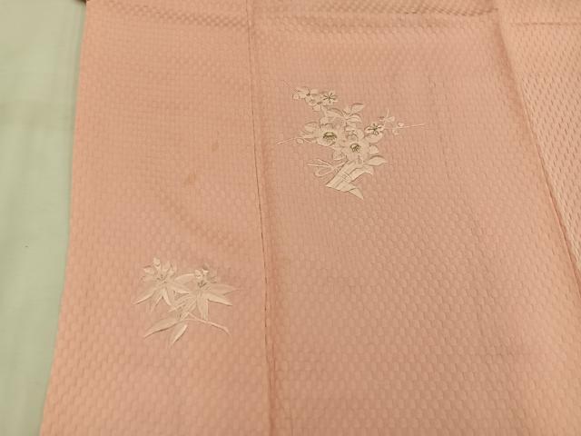 平和屋着物■訪問着 総刺繍 草花文 正絹 逸品 BAAW3669mz