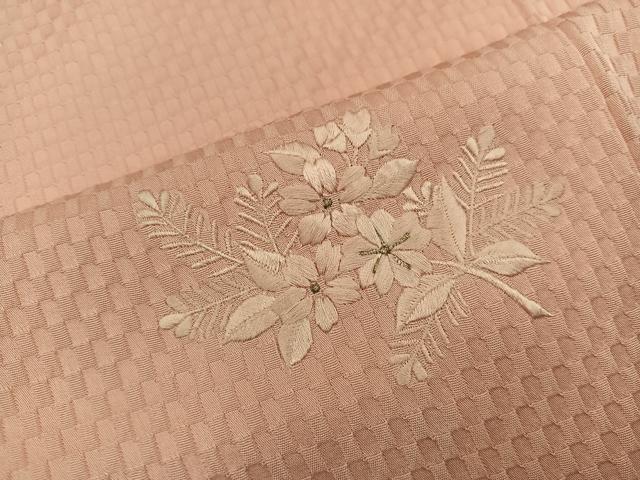 平和屋着物■訪問着 総刺繍 草花文 正絹 逸品 BAAW3669mz