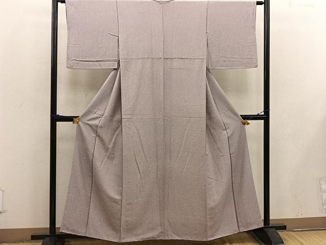 平和屋着物■上質な小紋 たたき染め 正絹 逸品 BAAW3676mz
