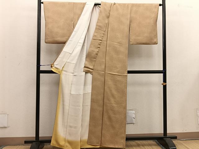 平和屋着物■上質な小紋 鹿の子文 正絹 逸品 BAAW3683mz