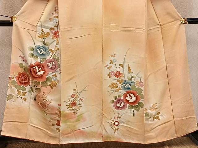 平和屋着物■訪問着 枝花文 暈し染め 金彩 正絹 逸品 BAAW3694mz