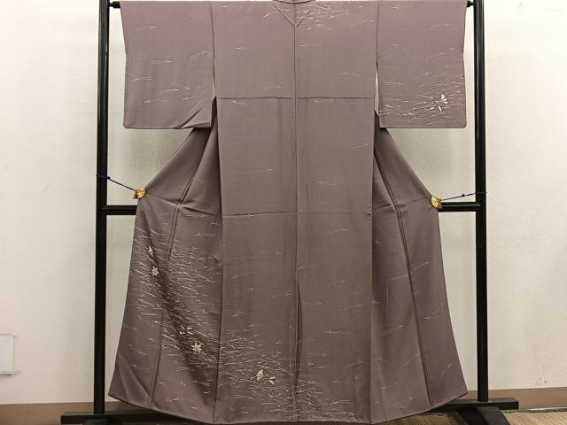 平和屋着物■訪問着 ろうけつ染め 吹き寄せ文 正絹 逸品 BAAW3750mz