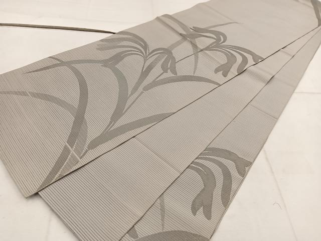 平和屋着物*夏物 六通柄 本袋帯 草葉文 正絹 逸品 BAAW3822mz