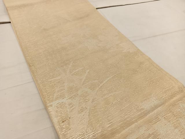 平和屋着物*夏物 六通柄袋帯 楓文 銀糸 正絹 逸品 BAAW3825mz