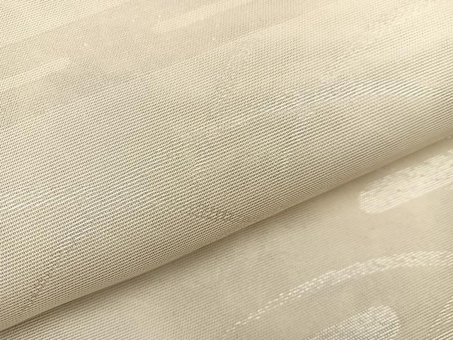 平和屋着物*夏物 両面 六通柄袋帯 草花文 銀糸 正絹 逸品 BAAW3829mz