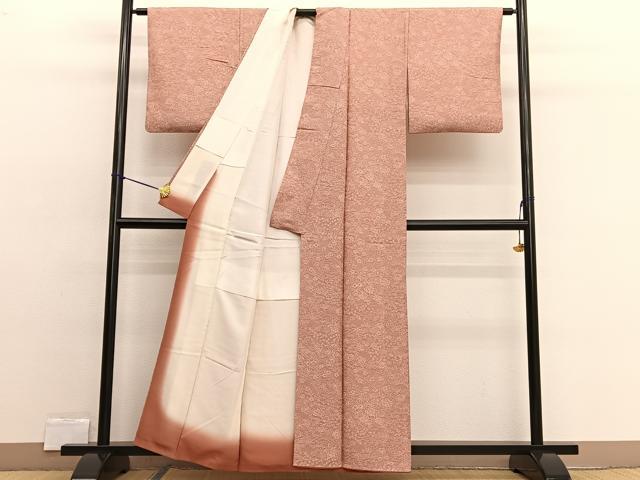 平和屋着物■江戸小紋 草花文 鮫小紋柄 正絹 逸品 BAAW4243hv