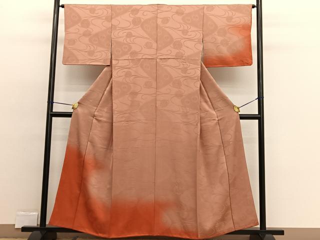 平和屋着物□訪問着 霞文 暈し染め 正絹 逸品 BAAW4305hv