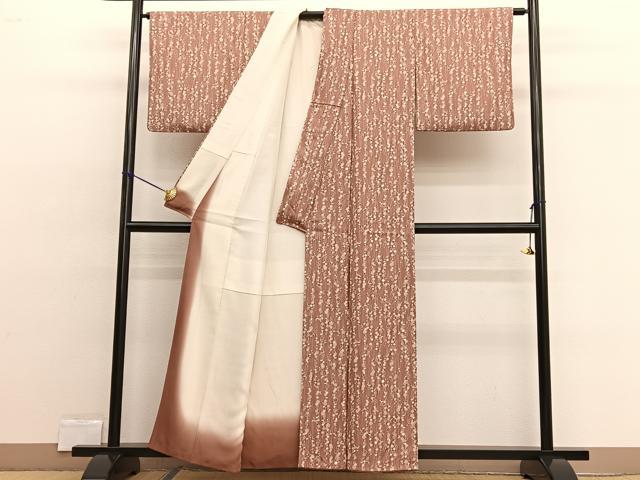 平和屋着物■上質な小紋 枝梅文 正絹 逸品 BAAW4313hv