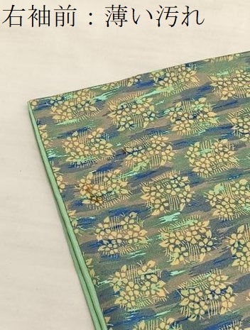 平和屋着物■上質な小紋 草花文 正絹 逸品 BAAW4320hv