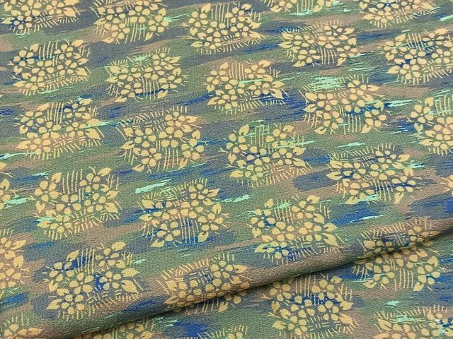 平和屋着物■上質な小紋 草花文 正絹 逸品 BAAW4320hv