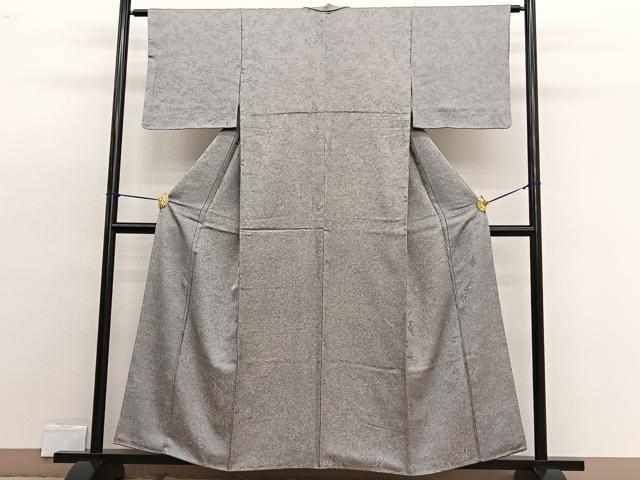 平和屋着物■上質な小紋 流水笹松文 暈し染め 正絹 逸品 未使用 BAAW4361hv
